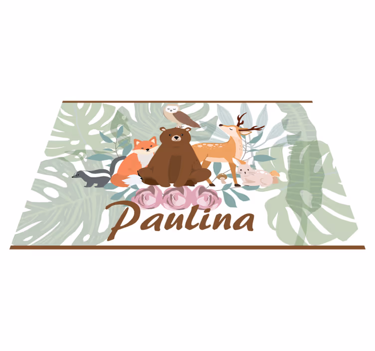 Animal Jungle custom floor mat - TenStickers