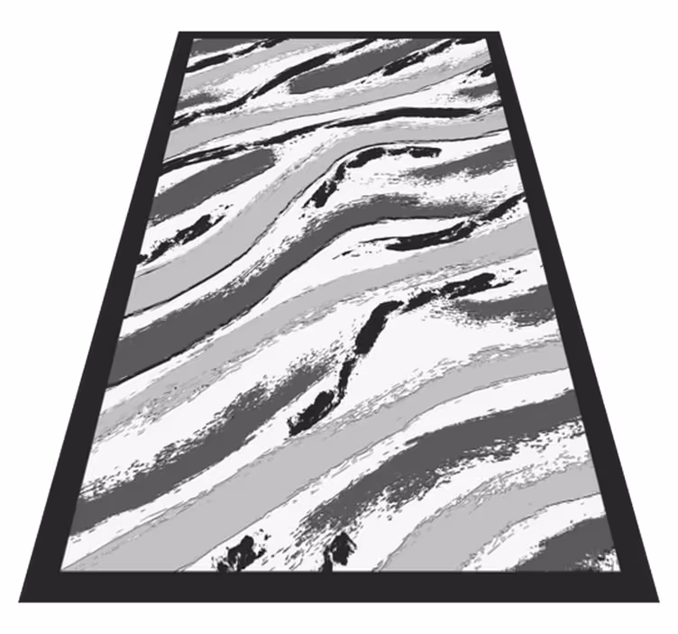 Stylish Zebra Stripes animal print rug - TenStickers