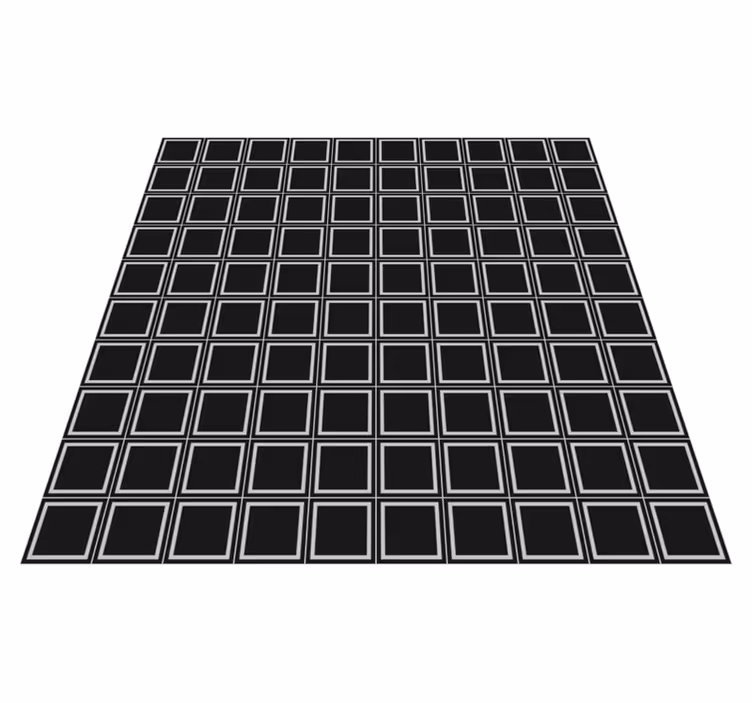Geometric Square Arrangement tile carpet - TenStickers