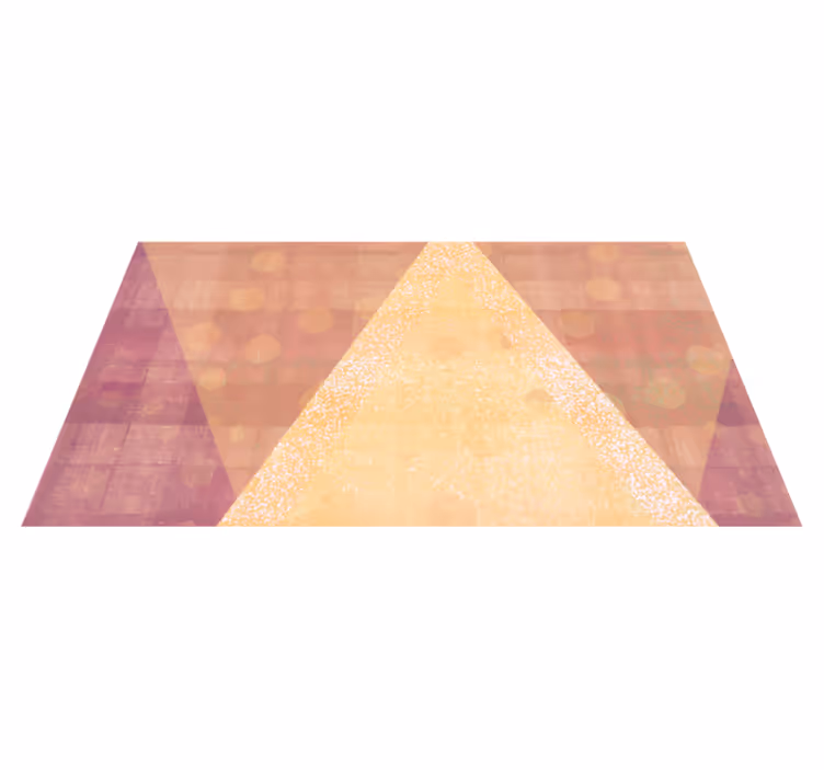 Triangular Color Scheme geometric rug - TenStickers