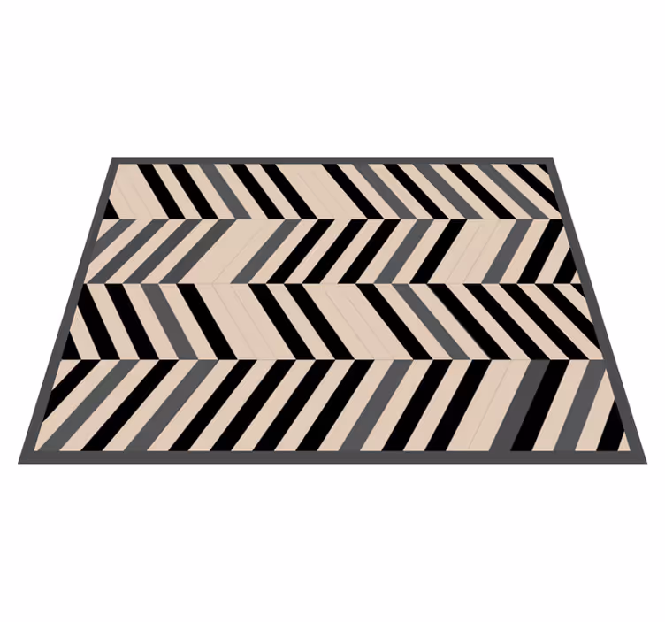 Chevron pattern charm modern rug - TenStickers