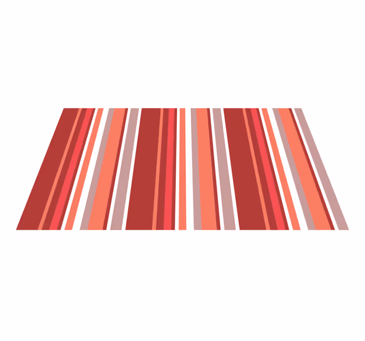 Vibrant Striped Canvas stripes rug - TenStickers