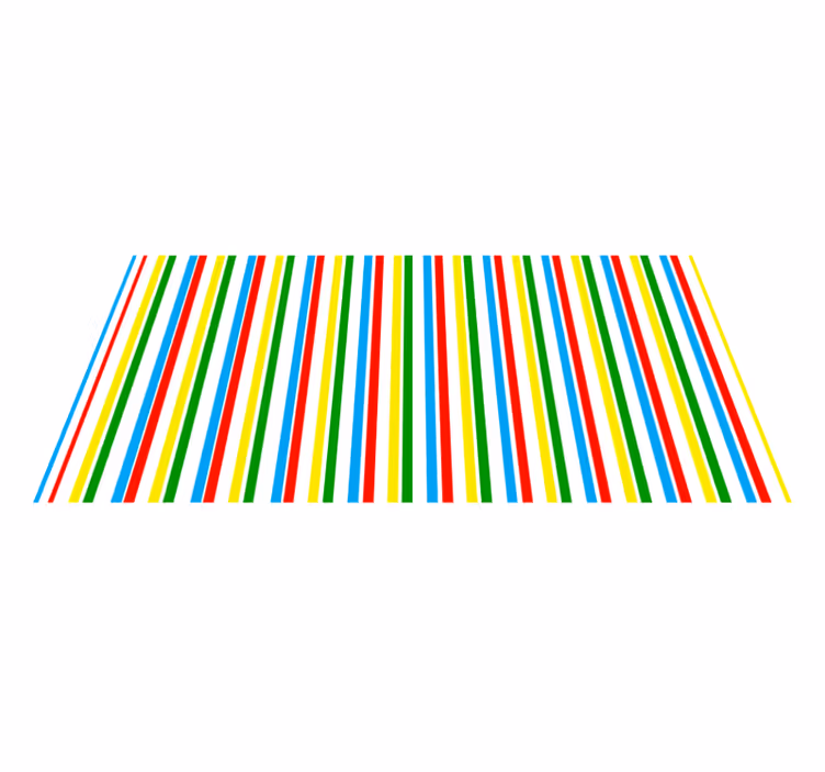 Colorful vertical pattern stripes rug - TenStickers