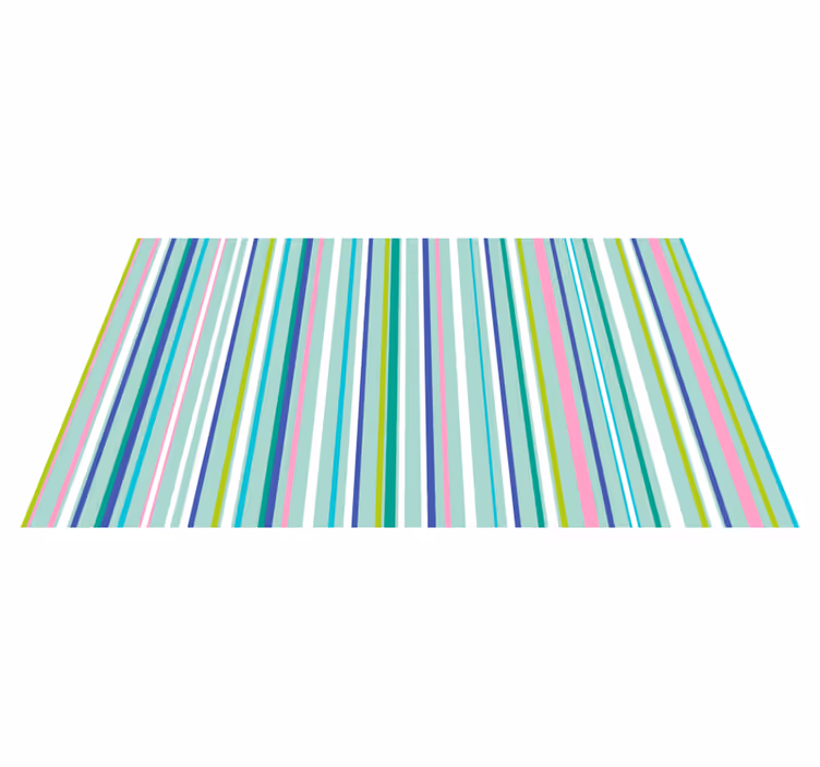 Multicolored elegant patterns stripes rug - TenStickers