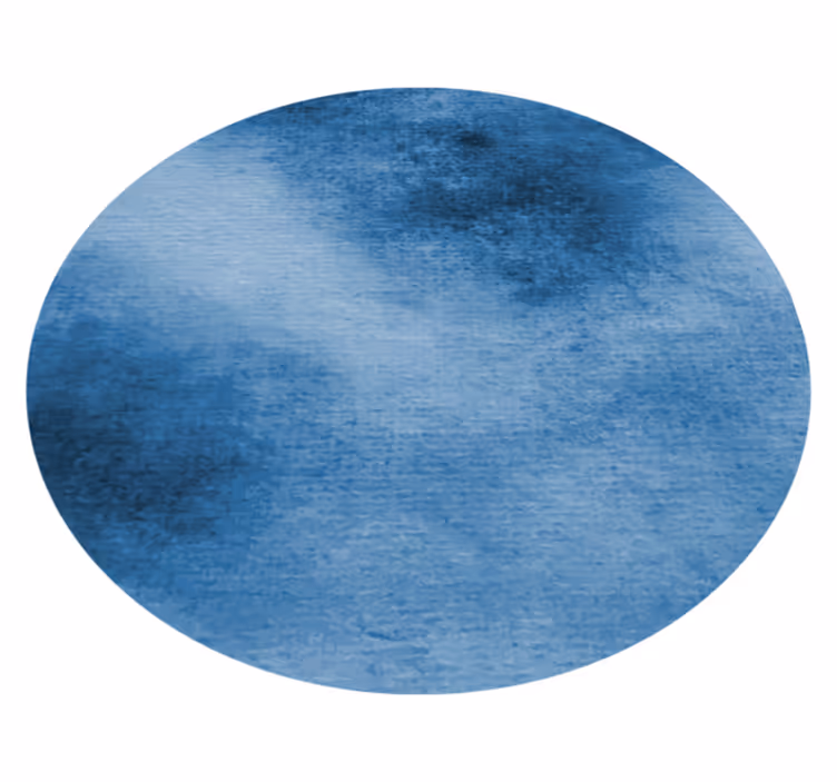 Deep Blue Swirl entrance hall rug - TenStickers