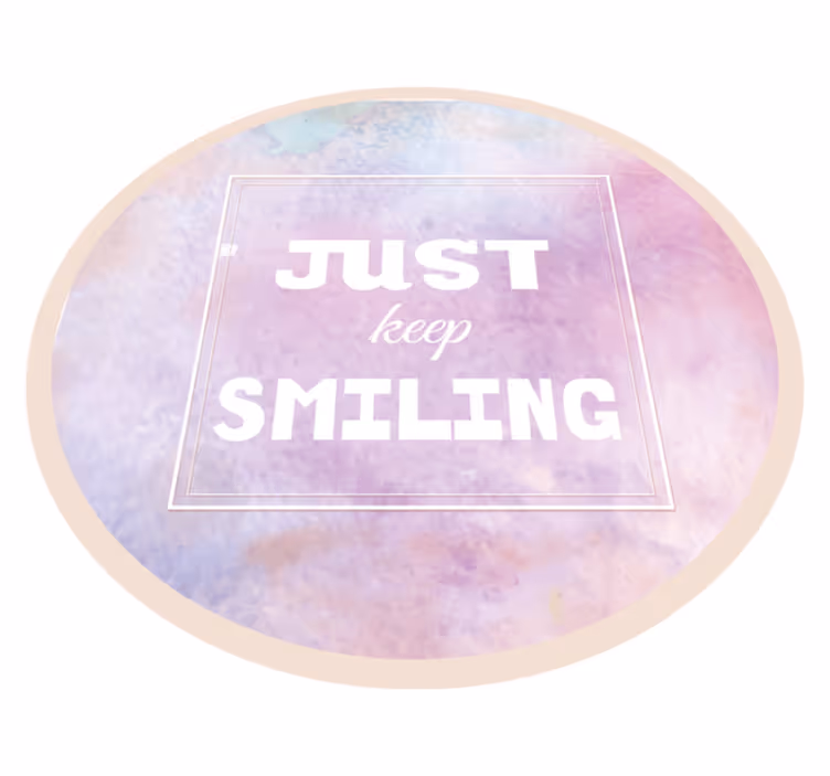Joyful Reminder quote rug - TenStickers