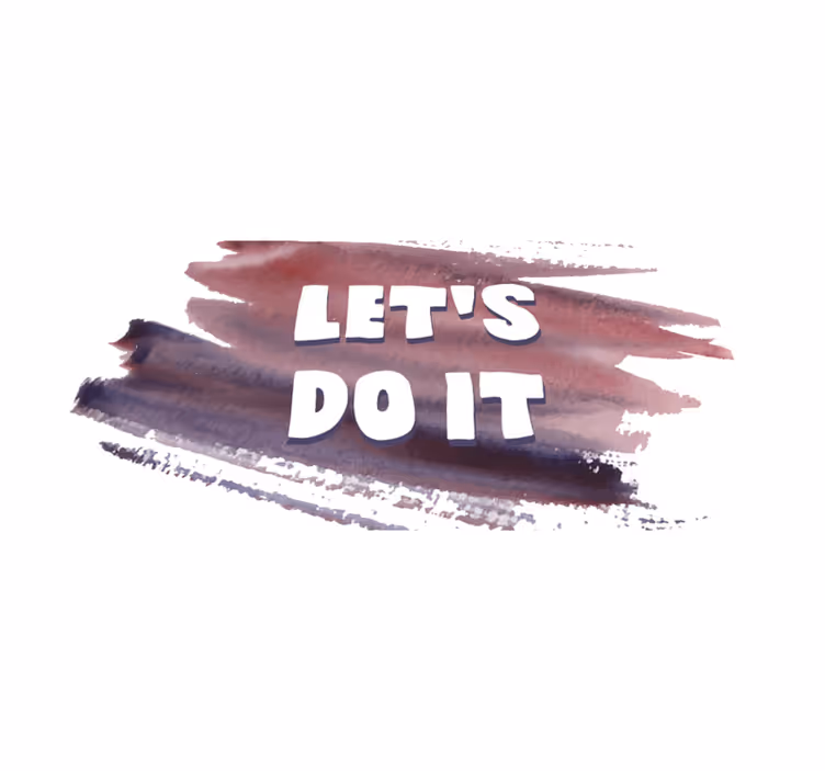 Let's do it minimalistic rug - TenStickers