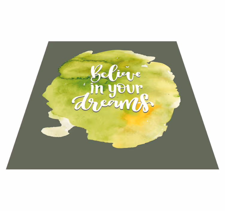 Trust in Aspirations quote rug - TenStickers