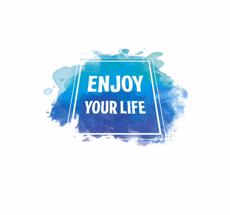 Enjoy your life quote rug - TenStickers