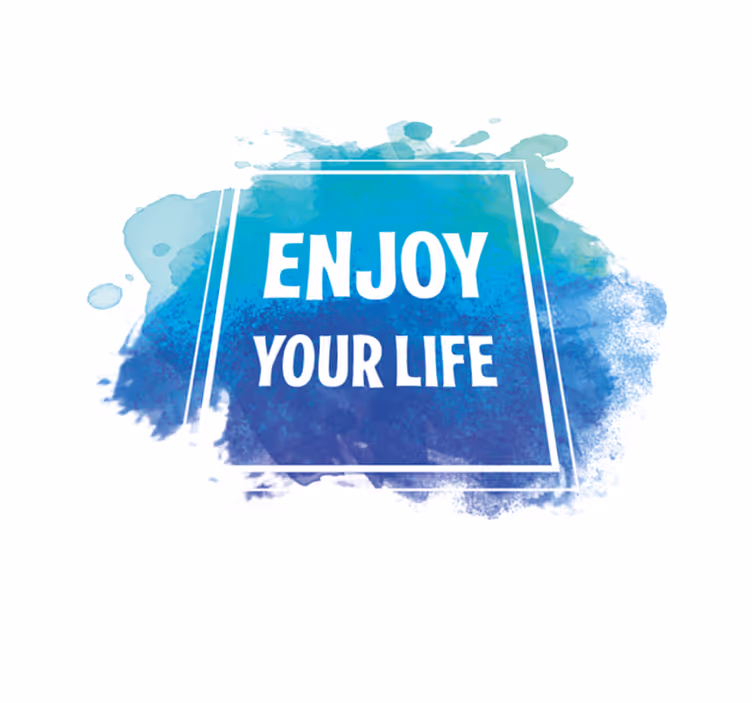 Savor your existence quote rug - TenStickers