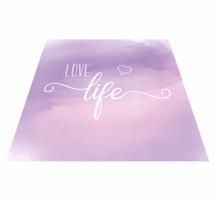 Cherish existence quote rug - TenStickers