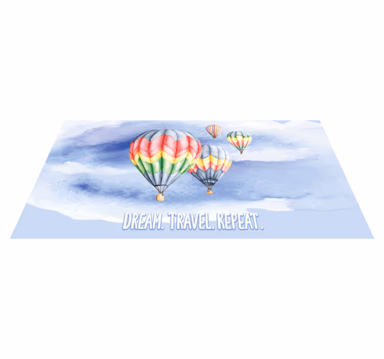 Wish journey recur minimalistic rug - TenStickers