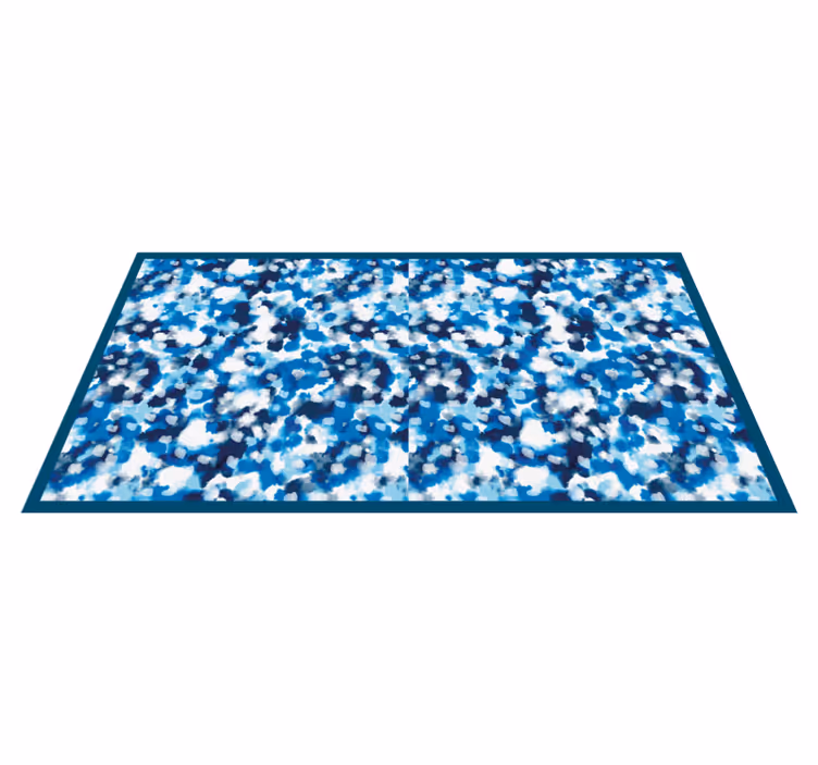 Blue Splash Design kids rug - TenStickers