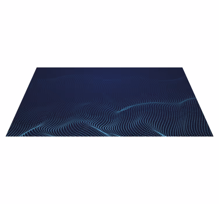 Fluid Wave Motif modern rug - TenStickers