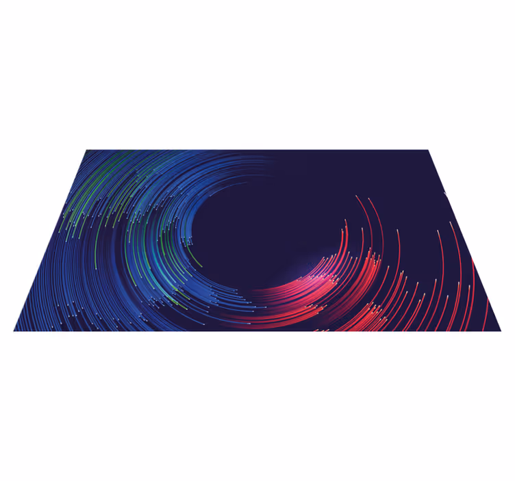 Swirling Color Waves modern rug - TenStickers