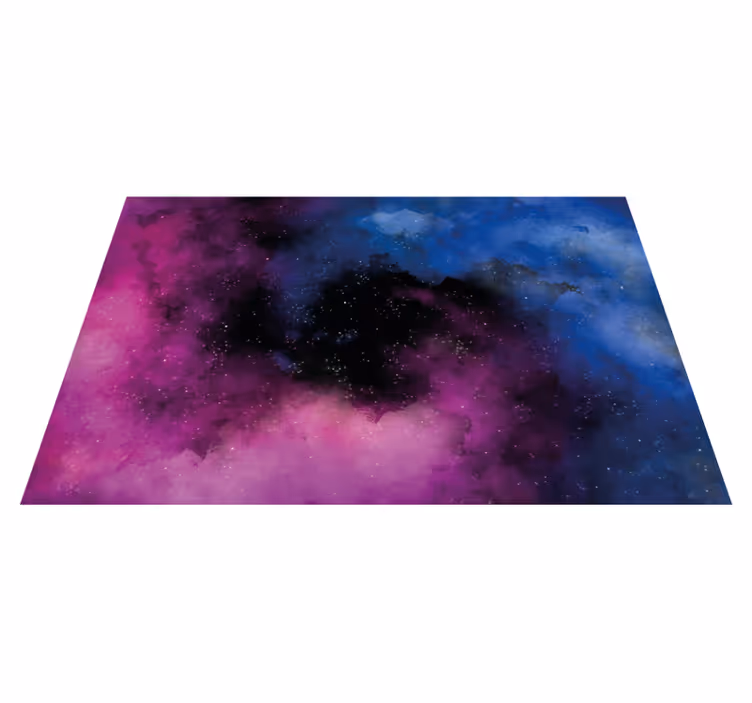 Cosmic Night Sky star rug - TenStickers