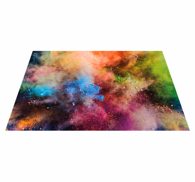 Cosmic Color Burst kids rug - TenStickers