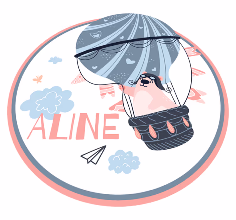 Hot Air Balloon custom floor mat - TenStickers