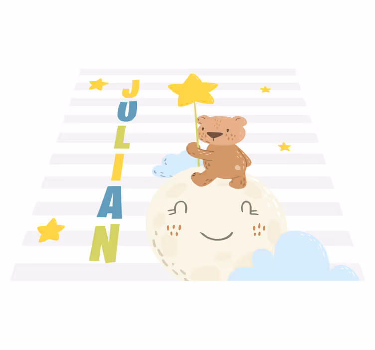 Bear with Star custom floor mat - TenStickers