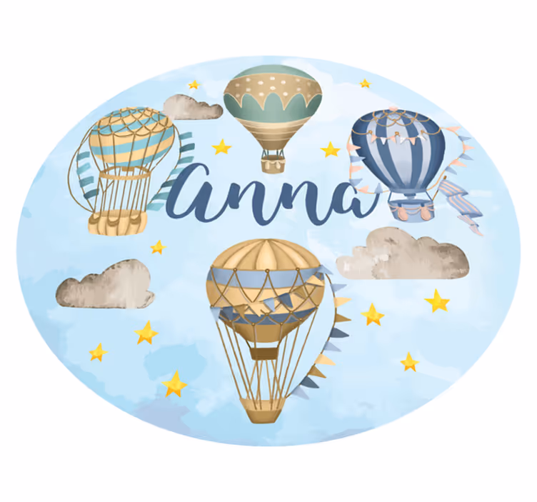 Air Balloon Fantasy custom floor mat - TenStickers