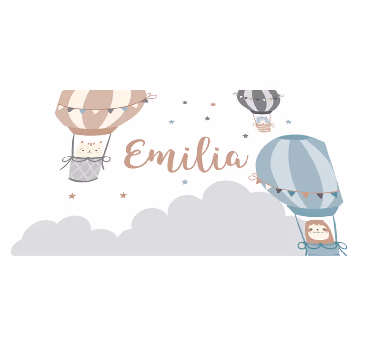 Aerial Balloons custom floor mat - TenStickers