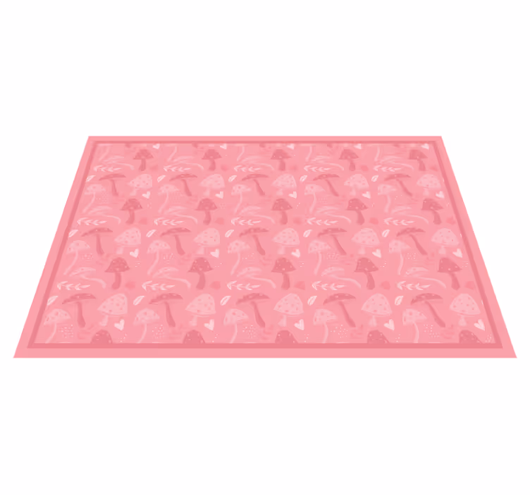 Nature rug with enchanting mushroom design - TenStickers