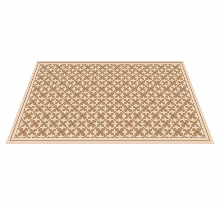 Botanical Print mosaic rug - TenStickers