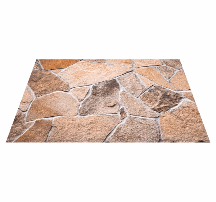 Natural authentic appearance stone effect vinyl rug - TenStickers