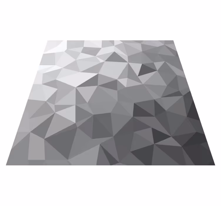 Gradient grey stile geometric rug - TenStickers