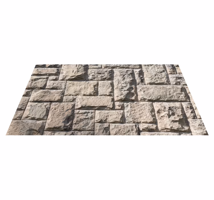 Gray surface stone effect rug - TenStickers