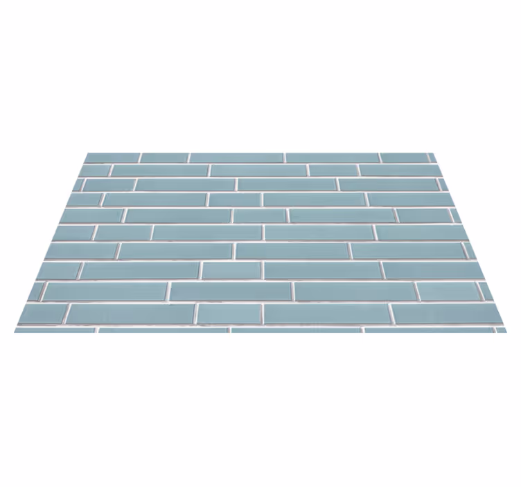 Blue Brick Motif bathroom mat - TenStickers