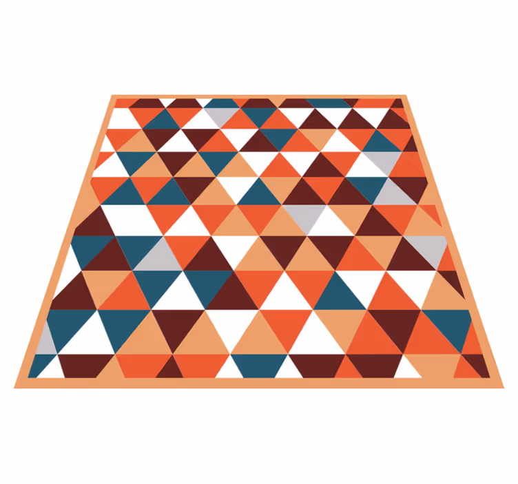 Triangular Mosaic Pattern geometric rug - TenStickers