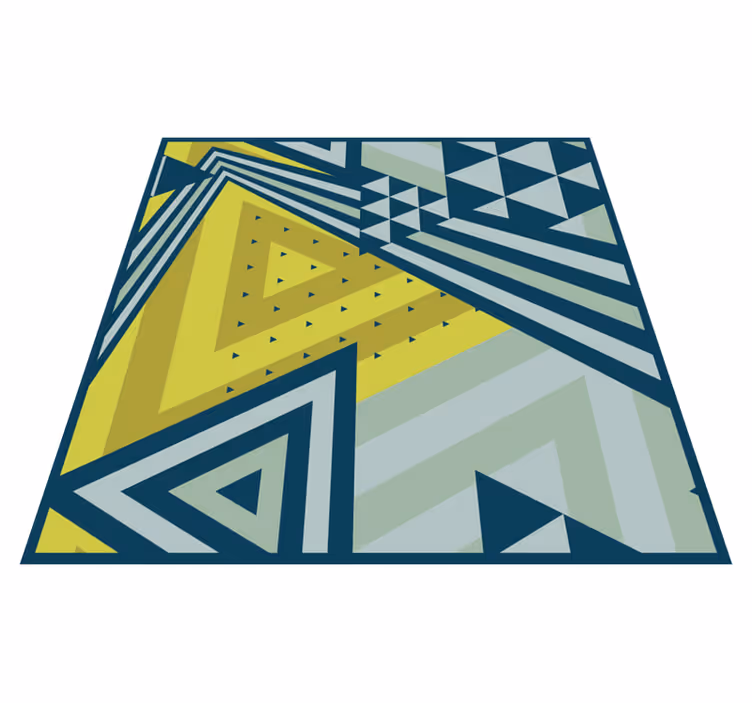 Triangular Elements geometric rug - TenStickers