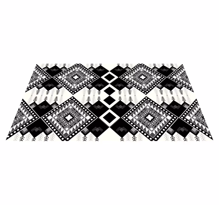 Single-hued motif ethnic rug - TenStickers