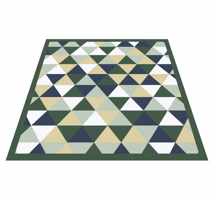 Triangular Forms geometric rug - TenStickers
