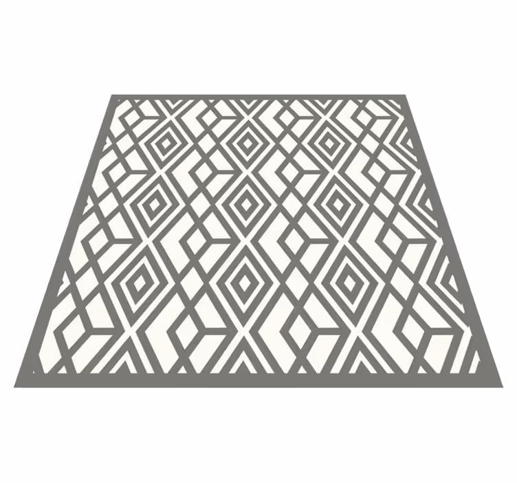 Diamond Emblem geometric rug - TenStickers