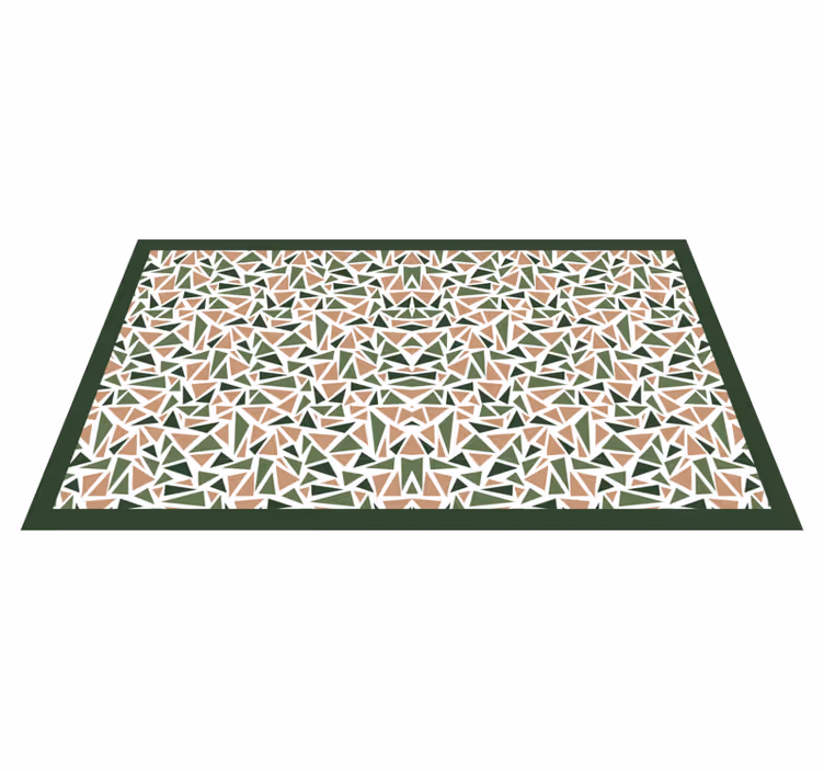 Abstract Triangle Pattern geometric rug - TenStickers