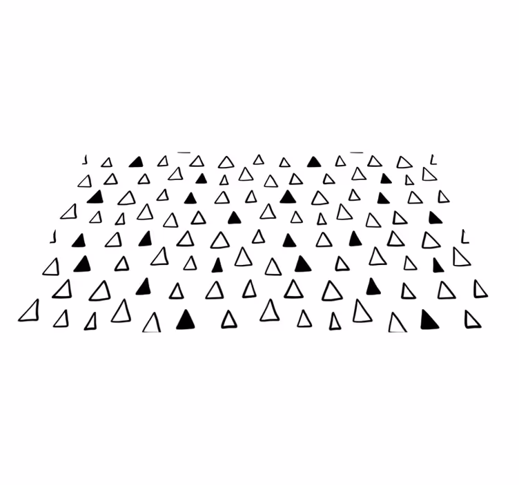 Star rug with triangular patterns - TenStickers