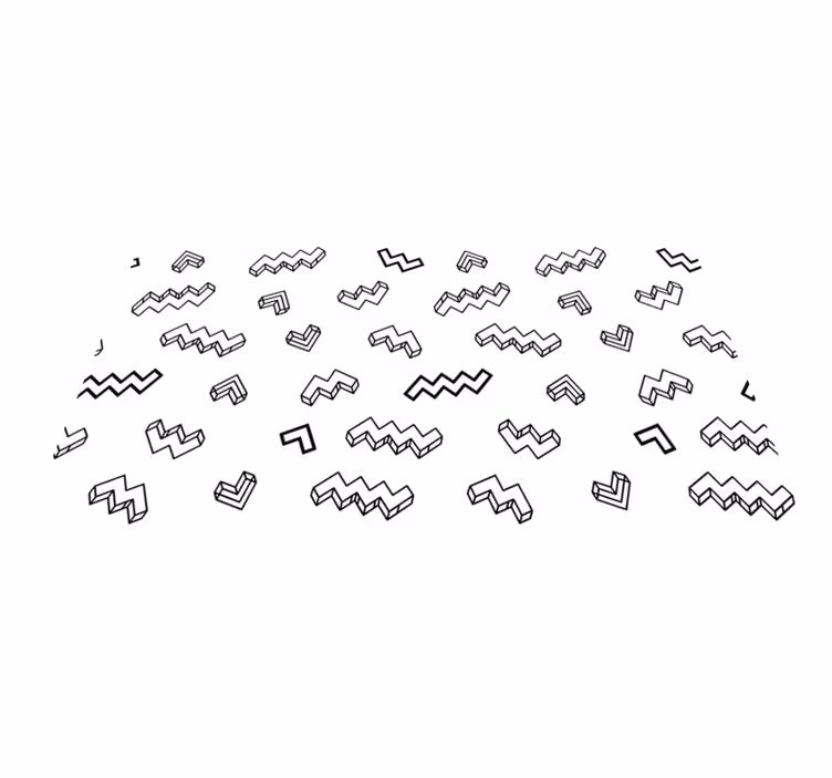 Bold Angular Patterns kids rug - TenStickers