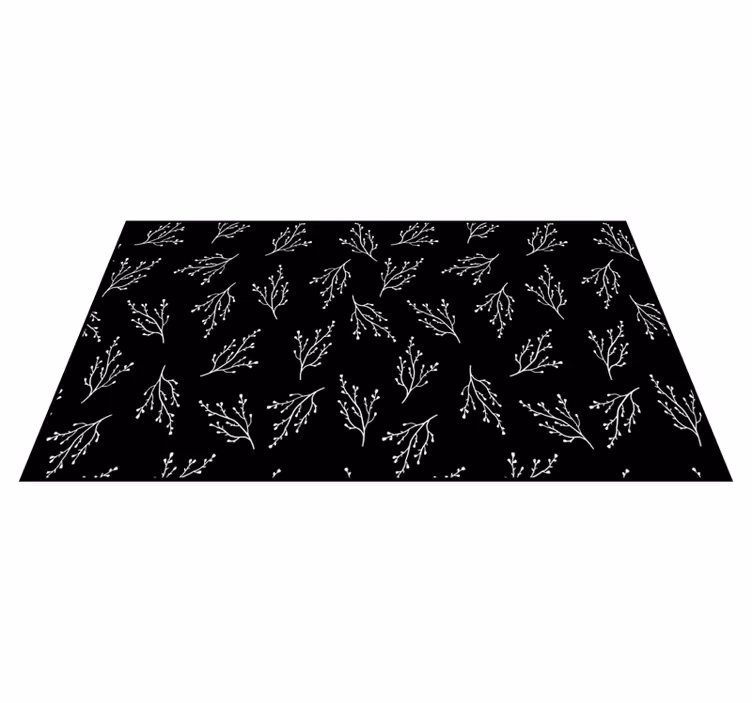 Delicate Branch Patterns nature rug - TenStickers