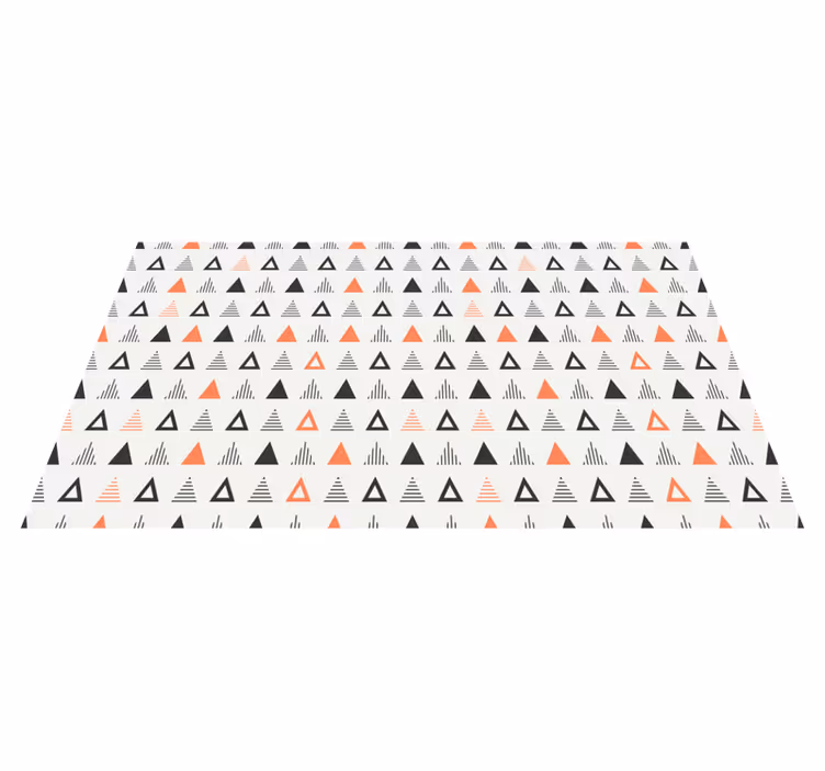 Small triangles pattern nordic rug - TenStickers