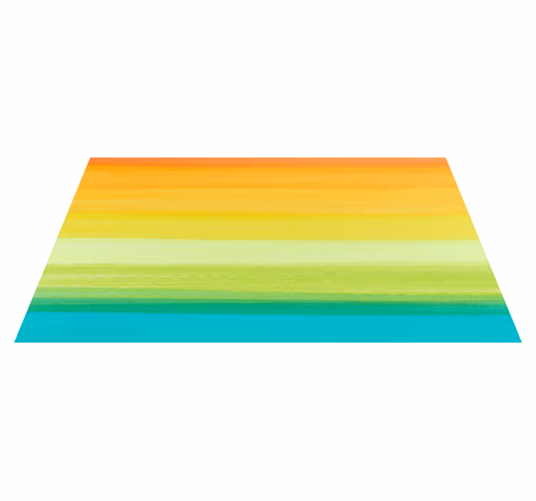 Vibrant Gradient Lines living room rug - TenStickers
