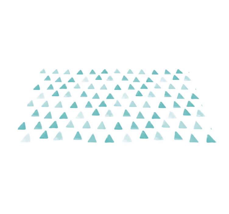 Geometric rug with triangular patterns - TenStickers