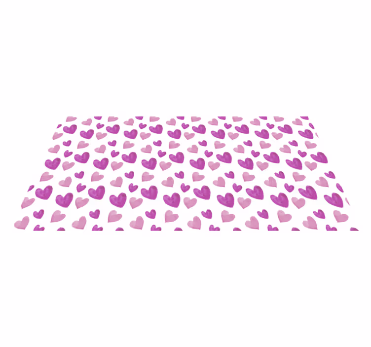 Heart Pattern Playful kids rug - TenStickers