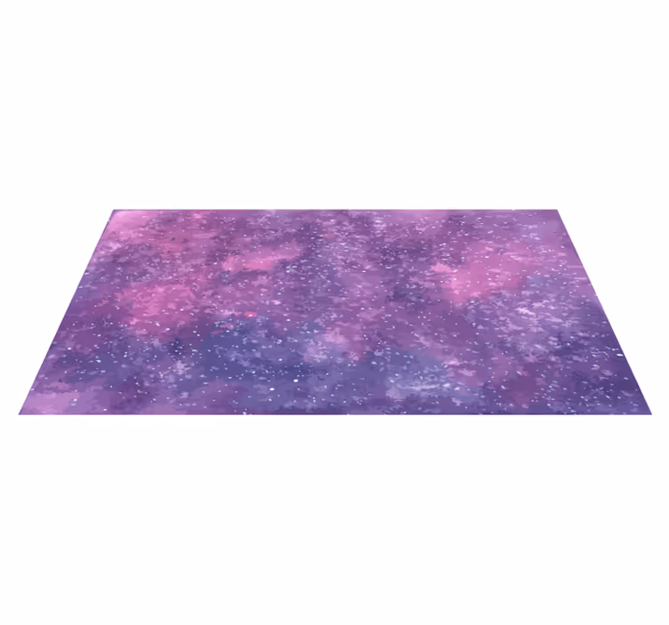 Starlit Galaxy View star rug - TenStickers