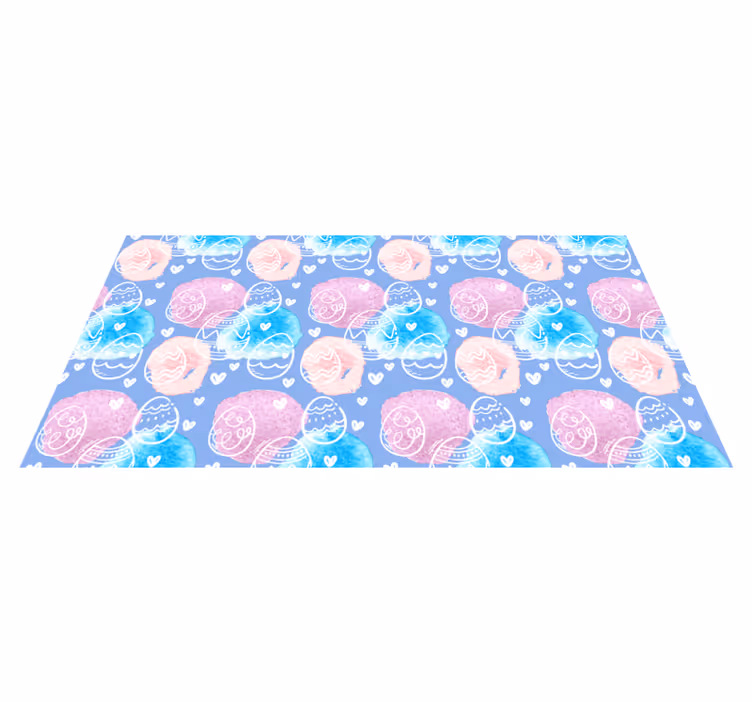 Colorful Easter Eggs kids rug - TenStickers