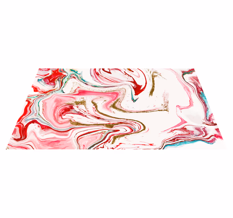 Swirling Pink Elegance modern rug - TenStickers