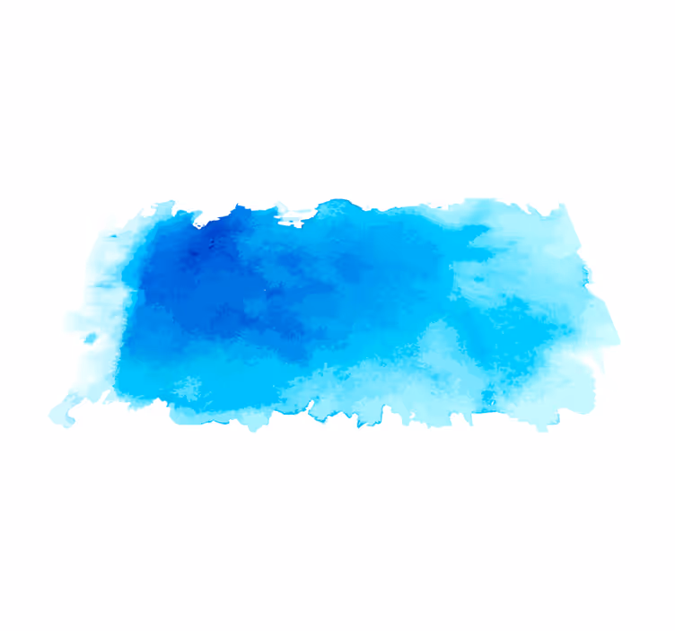 Blue watercolor splash minimalistic rug - TenStickers