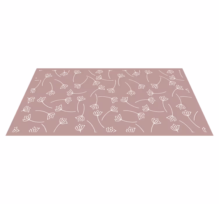 Soft Floral Pattern nature rug - TenStickers