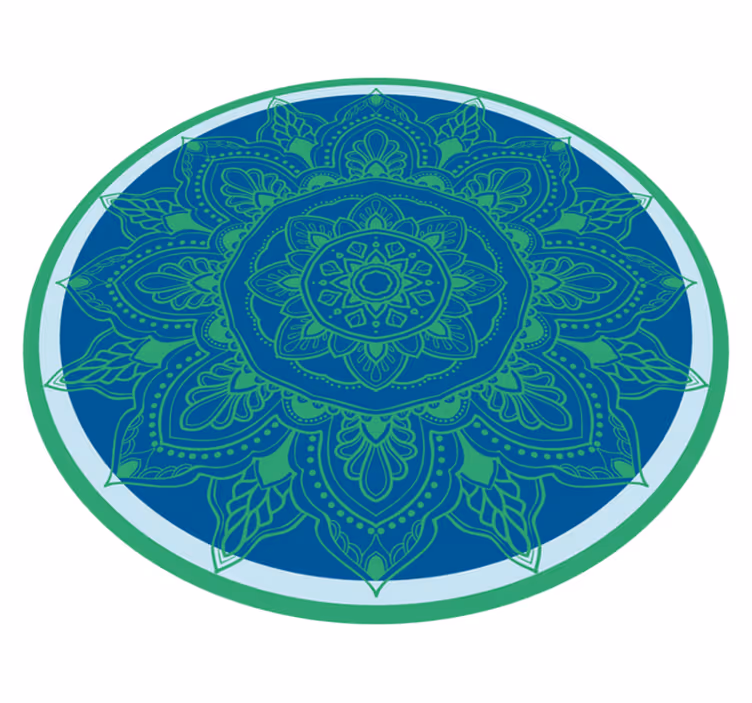 Elaborate Flower Arrangement mandala rug - TenStickers